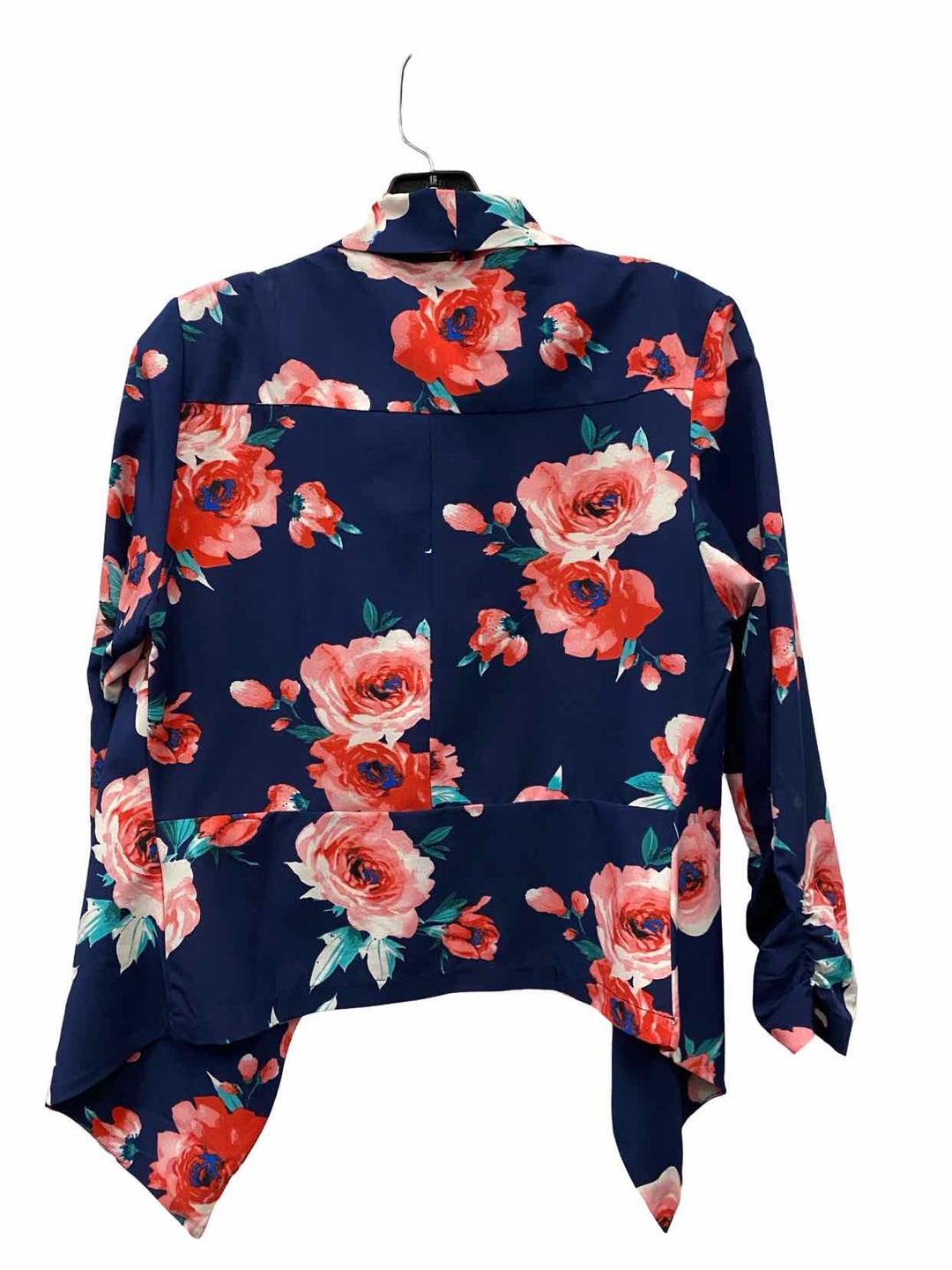 C'EST TOI Size M Navy Blue Floral Blazer