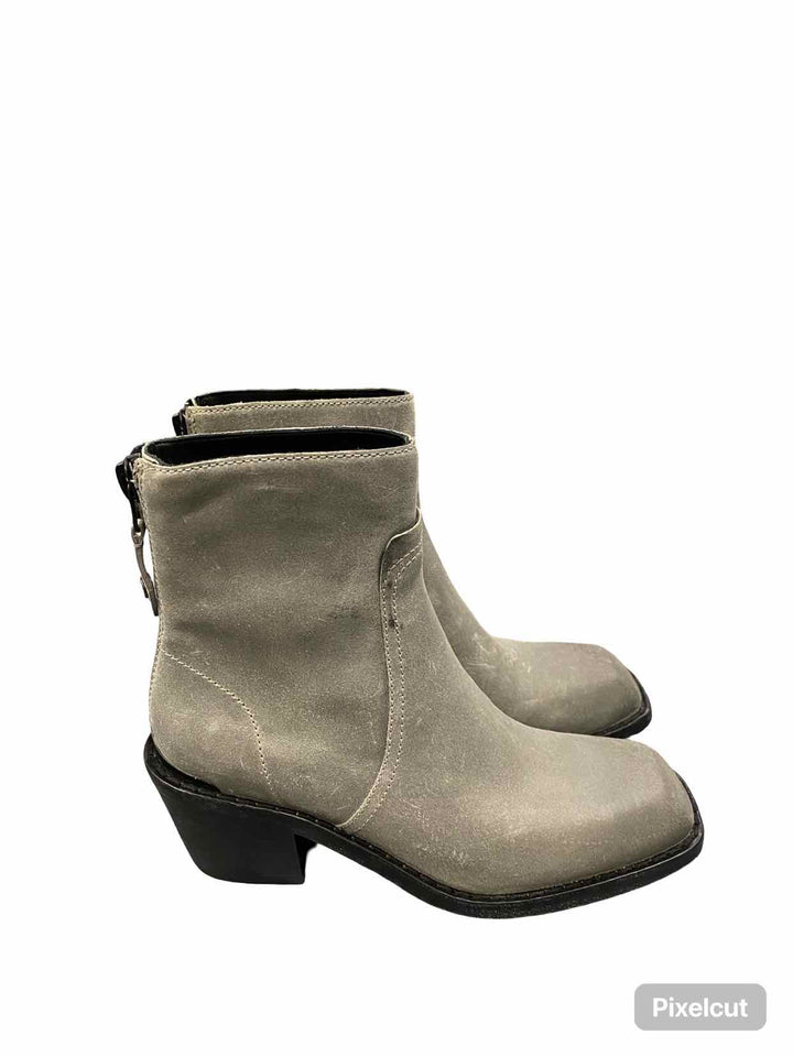 Rag & Bone Shoe Size 39.5 Gray Waxed Calf Suede Bristol Boots(Ankle)