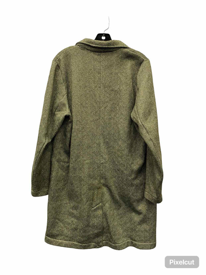 Lands End Size L Green Houndstooth Jacket (Outdoor)
