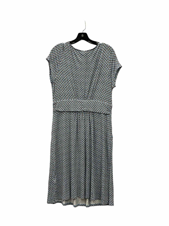 Boden Size 12 Blue Print Dress