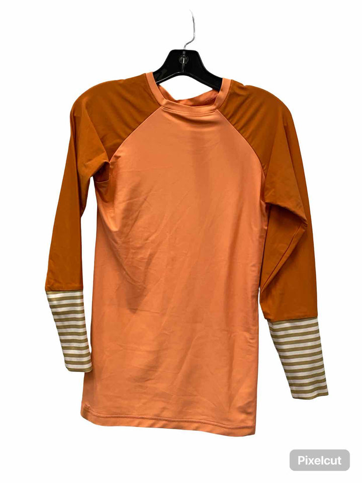 Seea Size L Orange Pink Athletic Long Sleeve