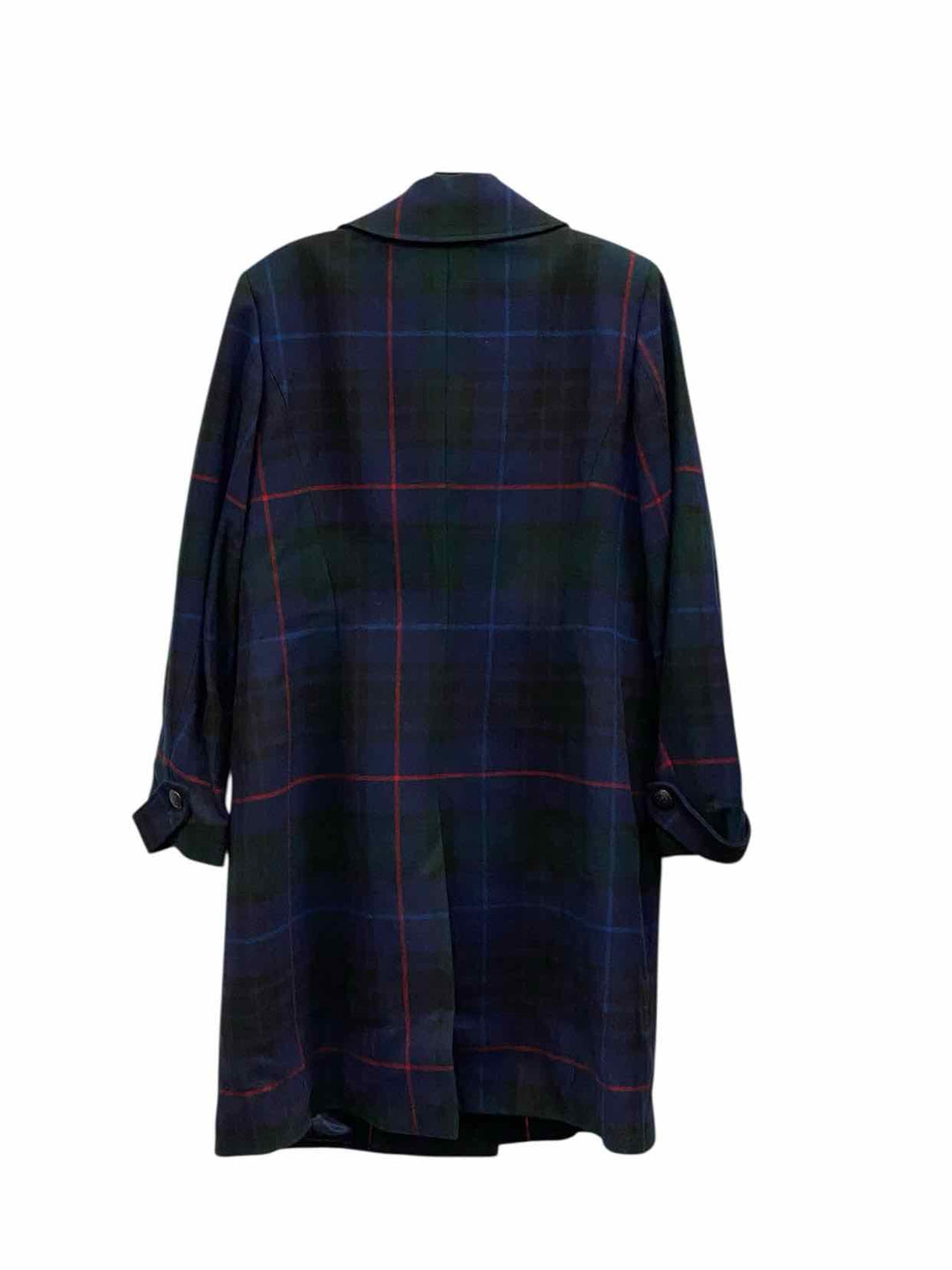 Brooks Brothers Size 12 Blue Plaid Coat(Long)