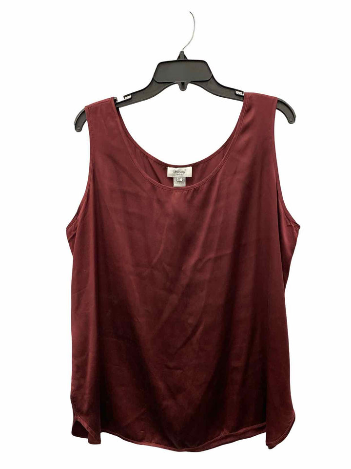 Dolma Size 1XL Plum Silk Tank Top