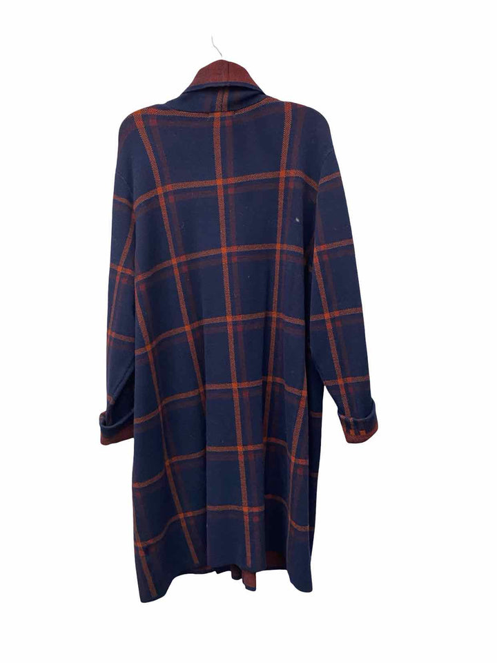 Margeaux & Ellie Size 2X Navy Red Plaid Long Sleeve Shirts