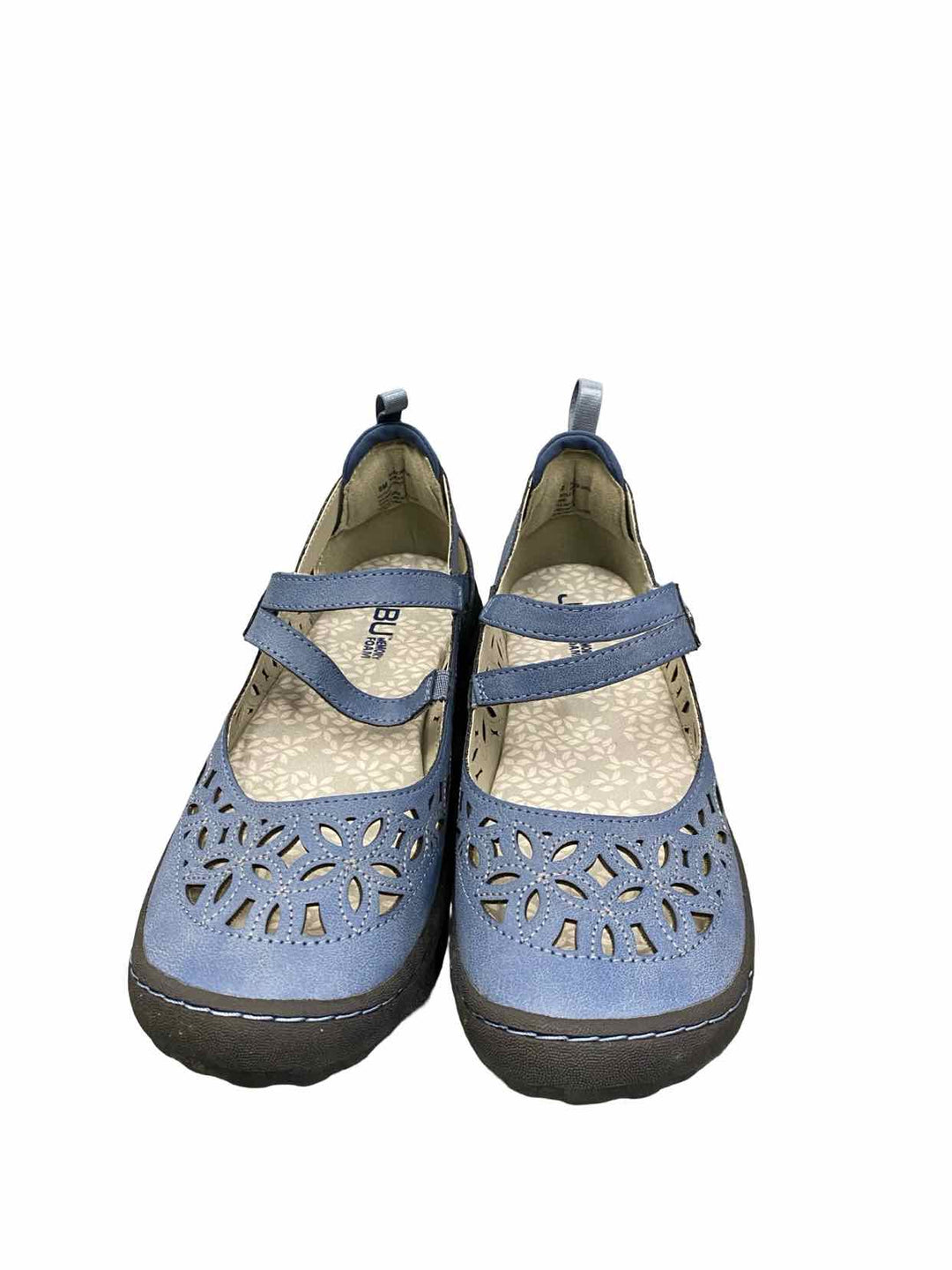 JBU Shoe Size 8 Blue Manmade Bellerose Encore Mary Jane Flats