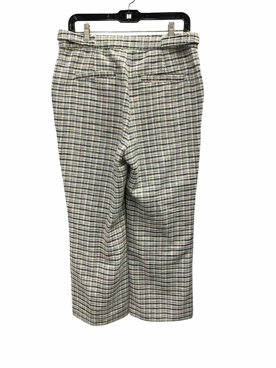 BCBG Size M White/Black Baby Blue Pants