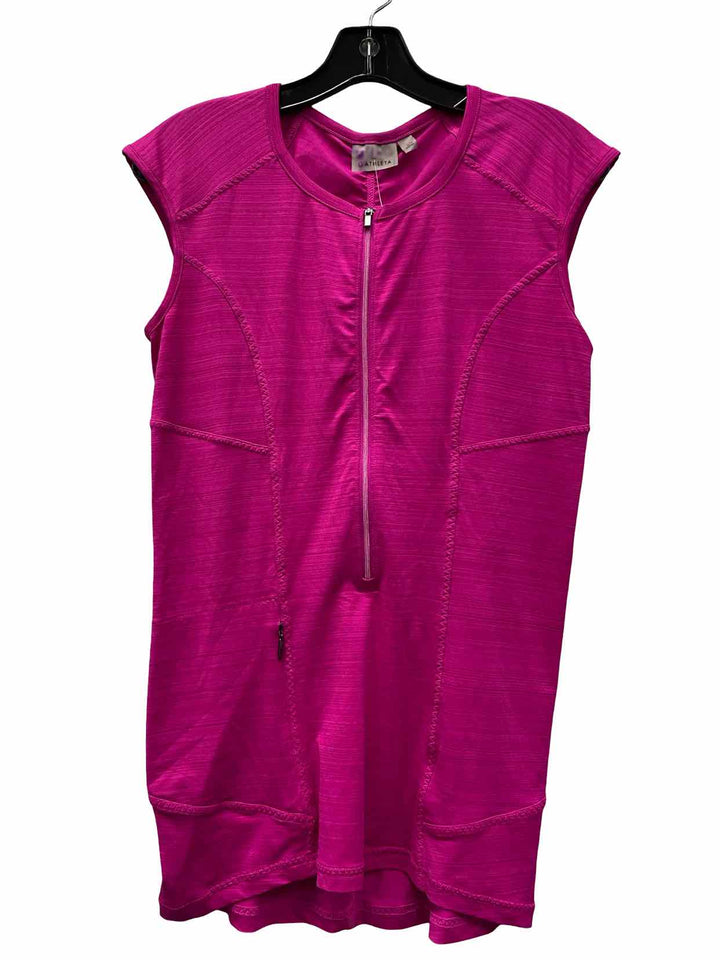 Athleta Size S Pink Athletic Short Sleeve