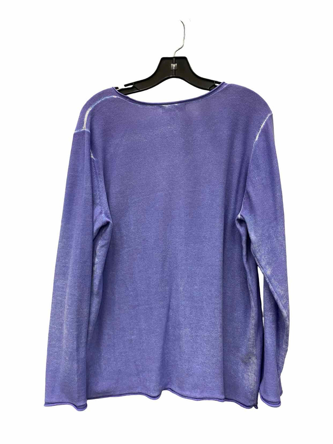 Coldwater Creek Size XL Purple White Sweater