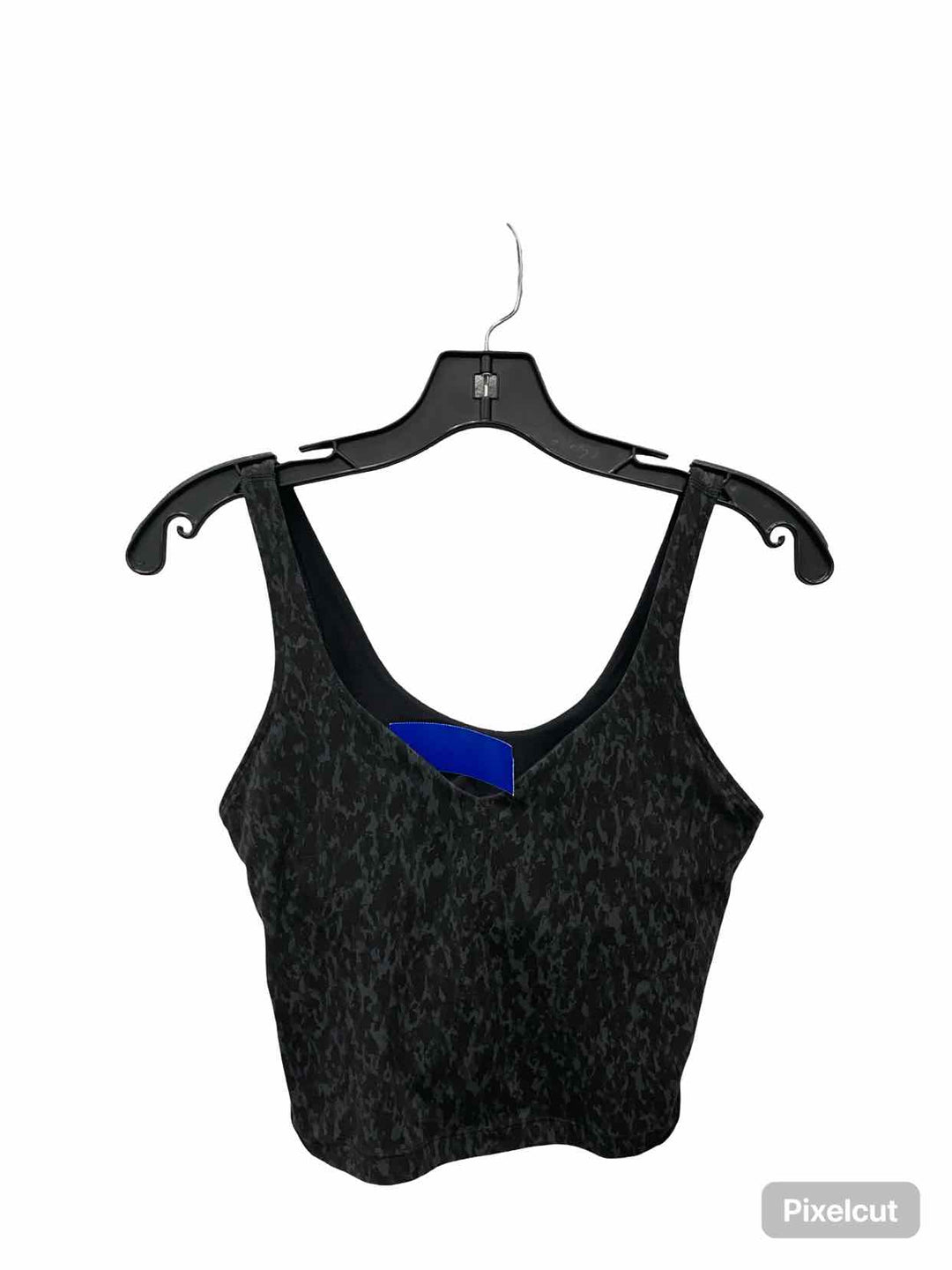 Lululemon Size 6 Gray Print Athletic Bra