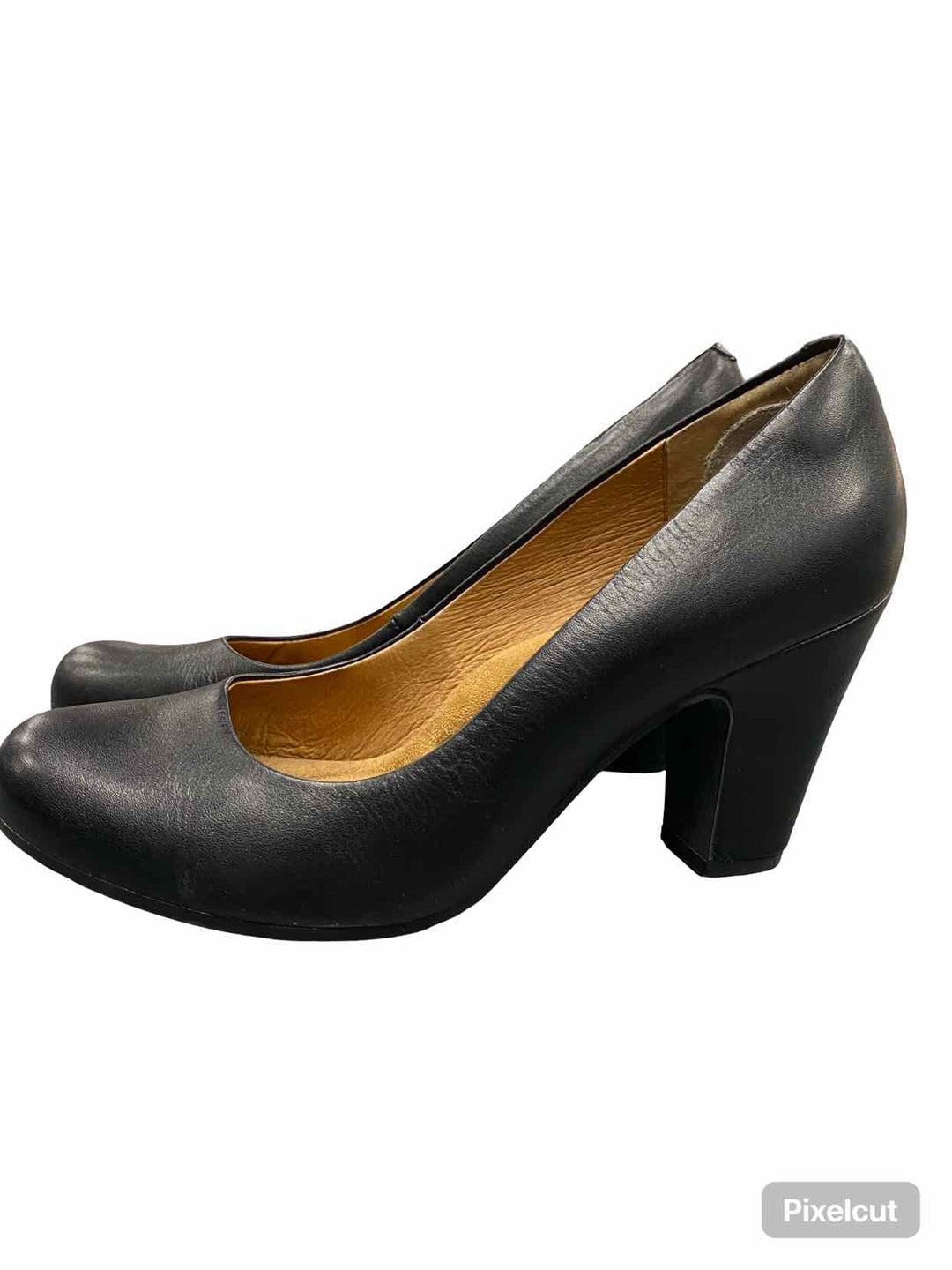 Sofft Shoe Size 8.5 Black Leather Heels