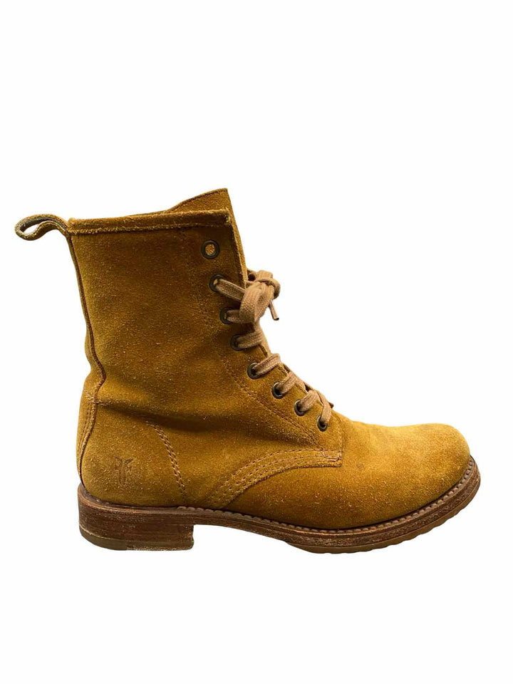 Frye Shoe Size 9 Brown Suede Combat Boots(Ankle)