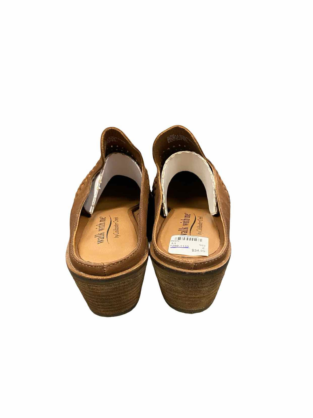 Coldwater Creek Shoe Size 9.5 Brown Walk With Me Mules Heels