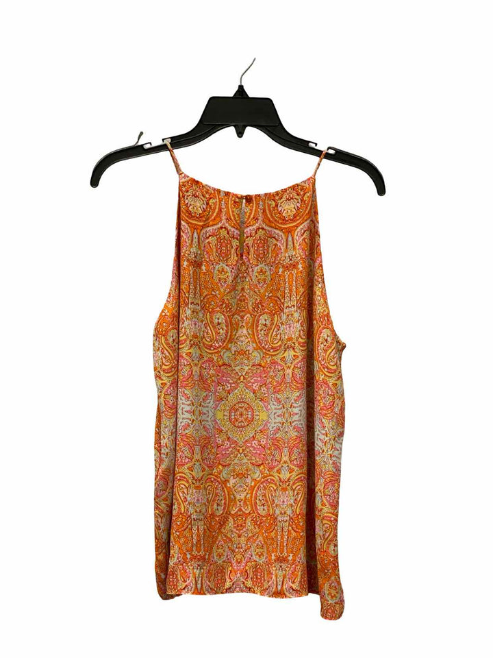 Violet & Claire Size M Orange Print Tank Top