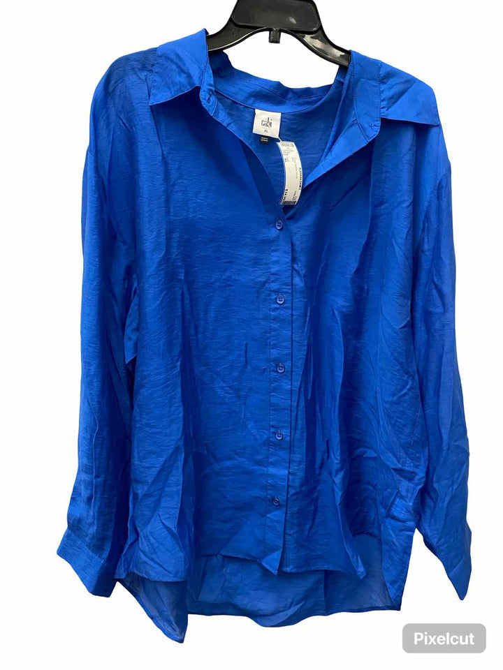Cabi Size XL Blue Long Sleeve Shirts