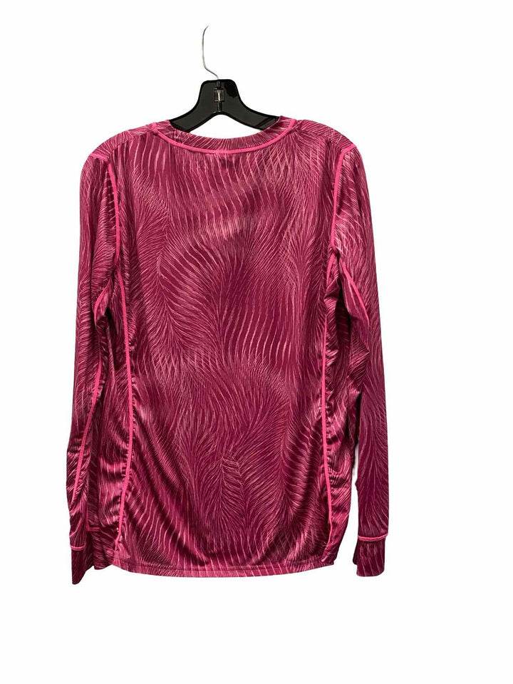Kari Traa Size XL Pink Athletic Long Sleeve