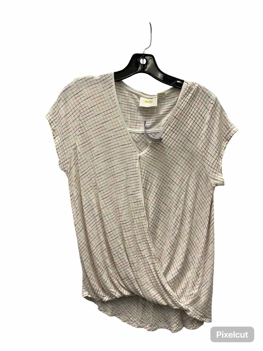 Maeve Size XL White Lines T-shirt
