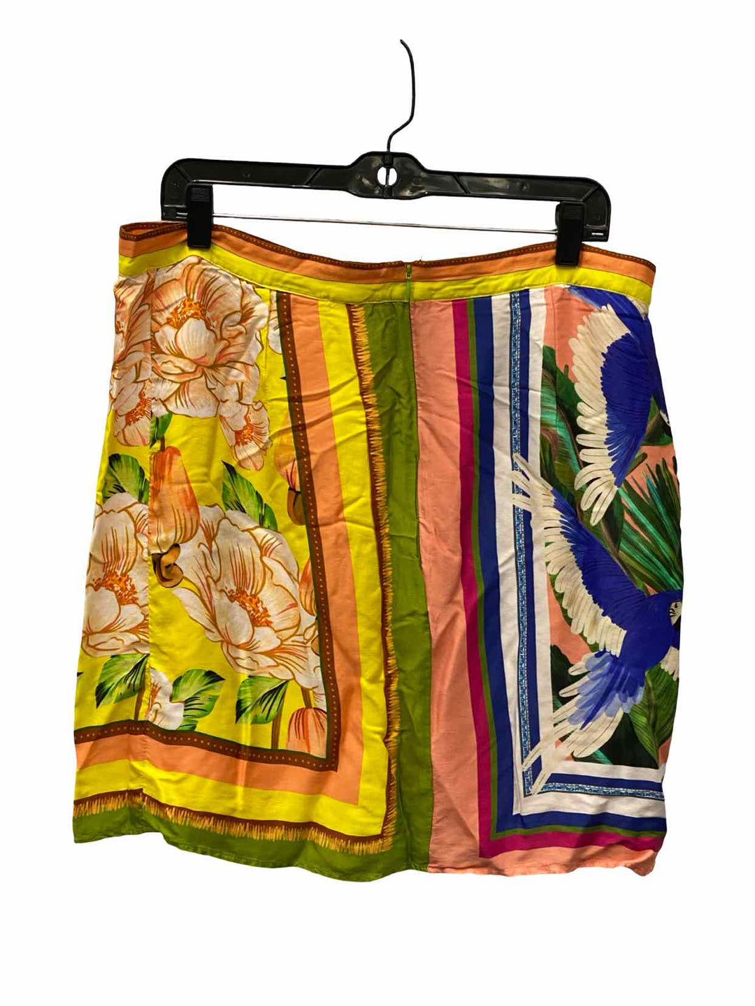 Farm Size XL Green/Blue Yellow Parrot Skirt