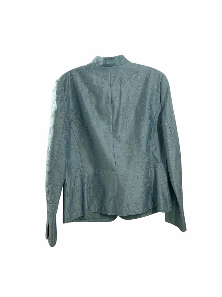 Amber Sun Size 10 Light Blue Print Jacket