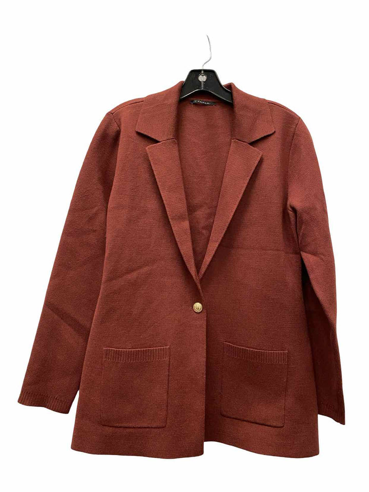 Tahari Size M Burgundy Jacket