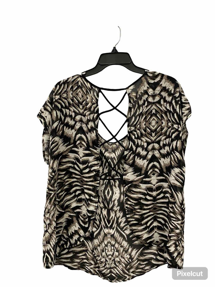 Torrid Size 1X Brown White Tank Top