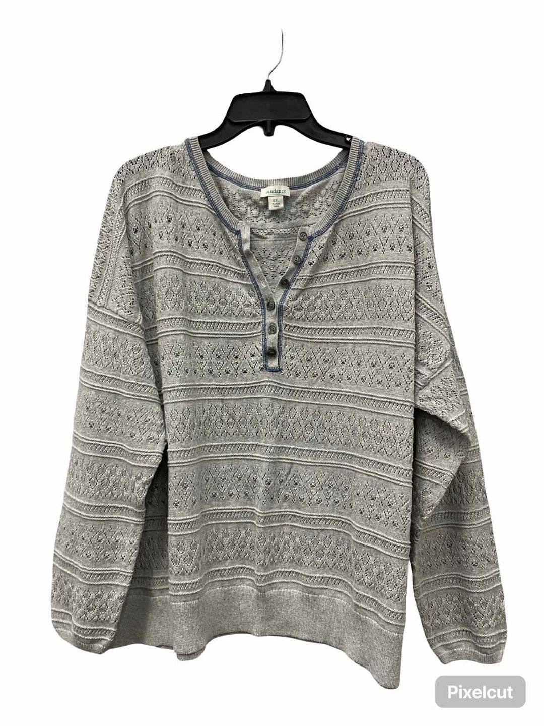 Sundance Size XXL Grey Blue Sweater