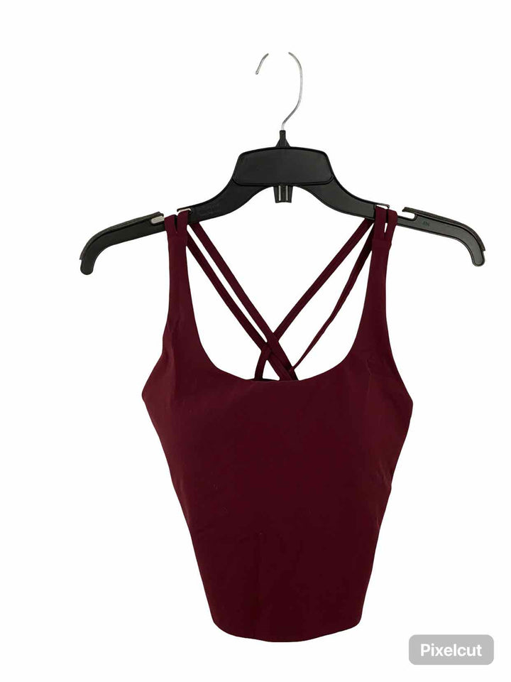 Hey Nuts Size M Plum Athletic Bra