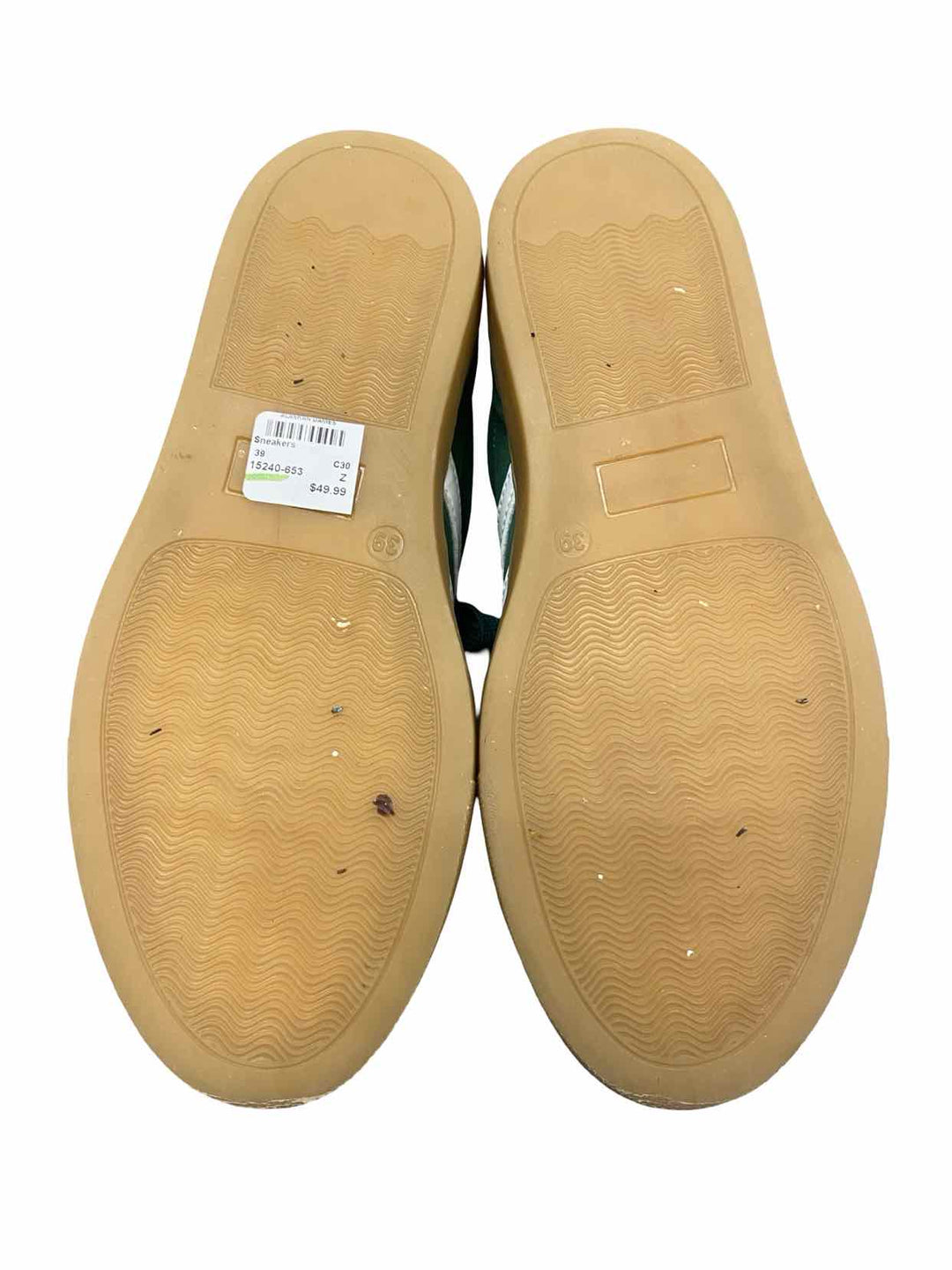 Cruza Shoe Size 39 Green Suede Sneakers