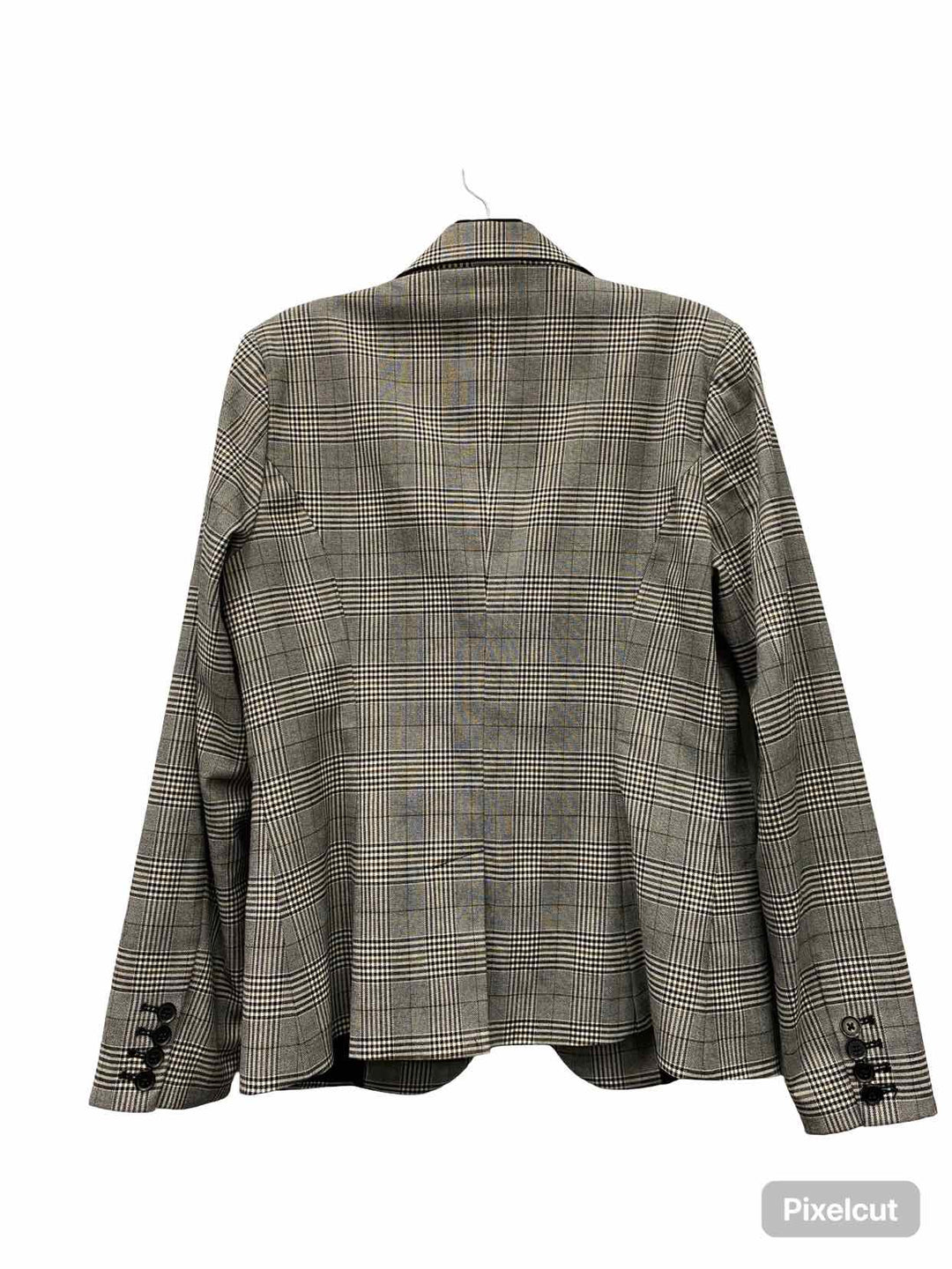 Amanda & Chelsea Size 8 Black White Plaid Blazer