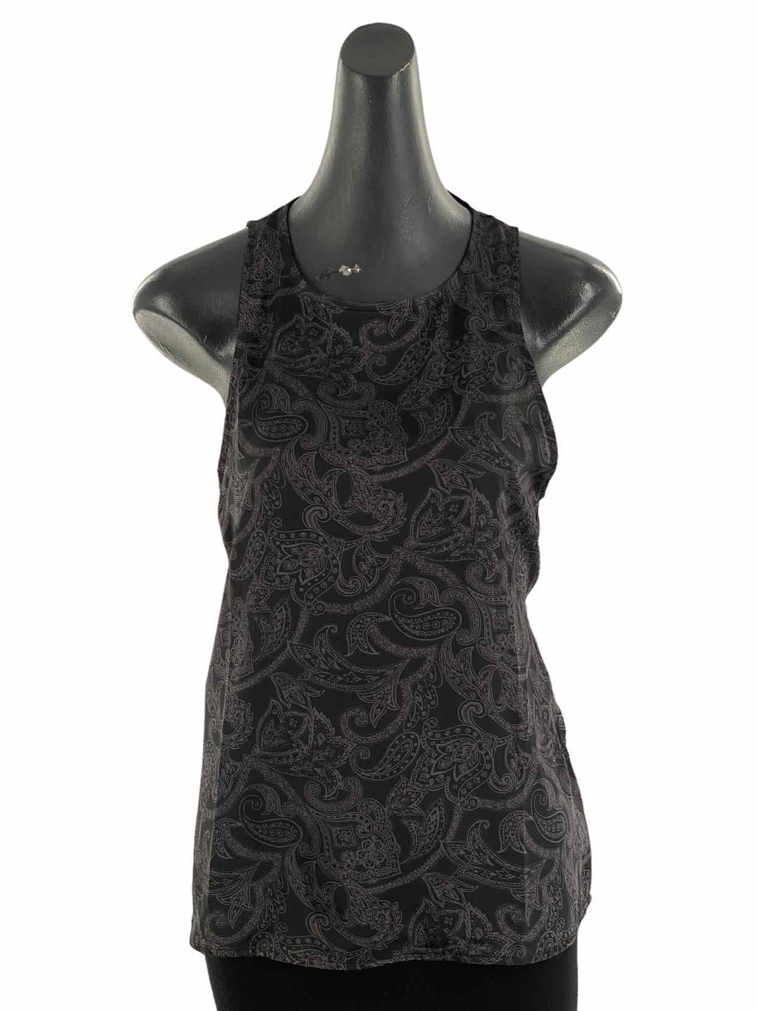 Beacon Apparel Size M Gray Paisley Tank Top