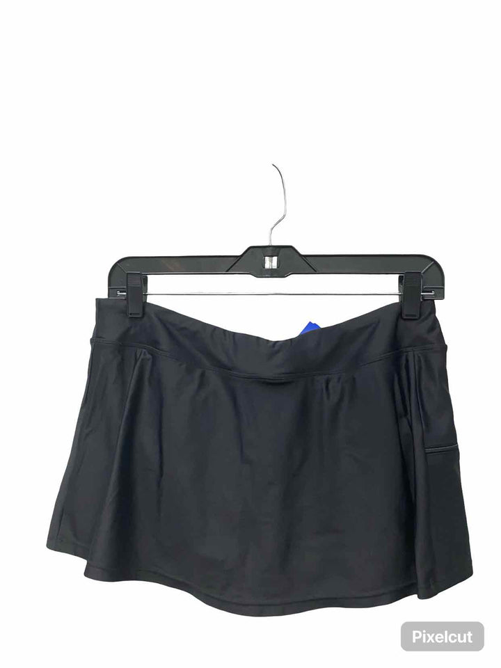 Aqua Couture Size M Black Swimsuit Bottom