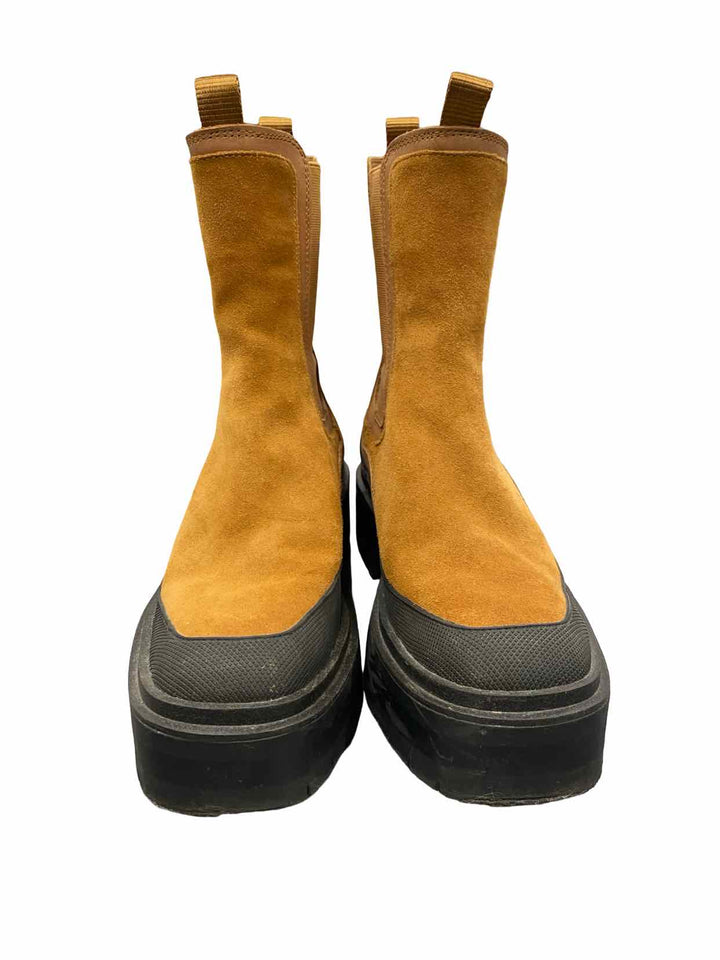 Sam Edelman Shoe Size 8 Camel Leather Lulia Chelsea Boots(Ankle)