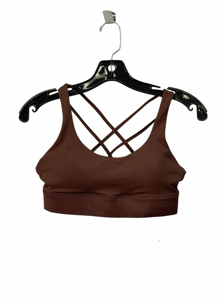 Zyia Size 2 Brown Athletic Bra