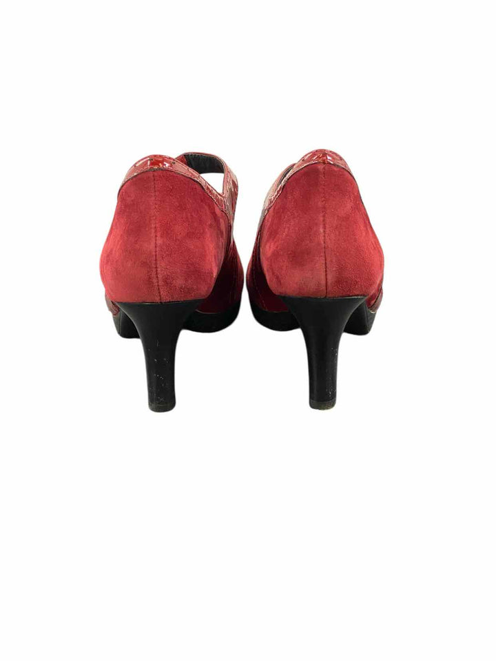 Ziera Shoe Size 42 Red Suede Heels