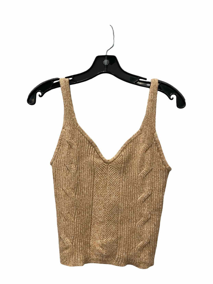 Express Size M Beige Knit Tank Top
