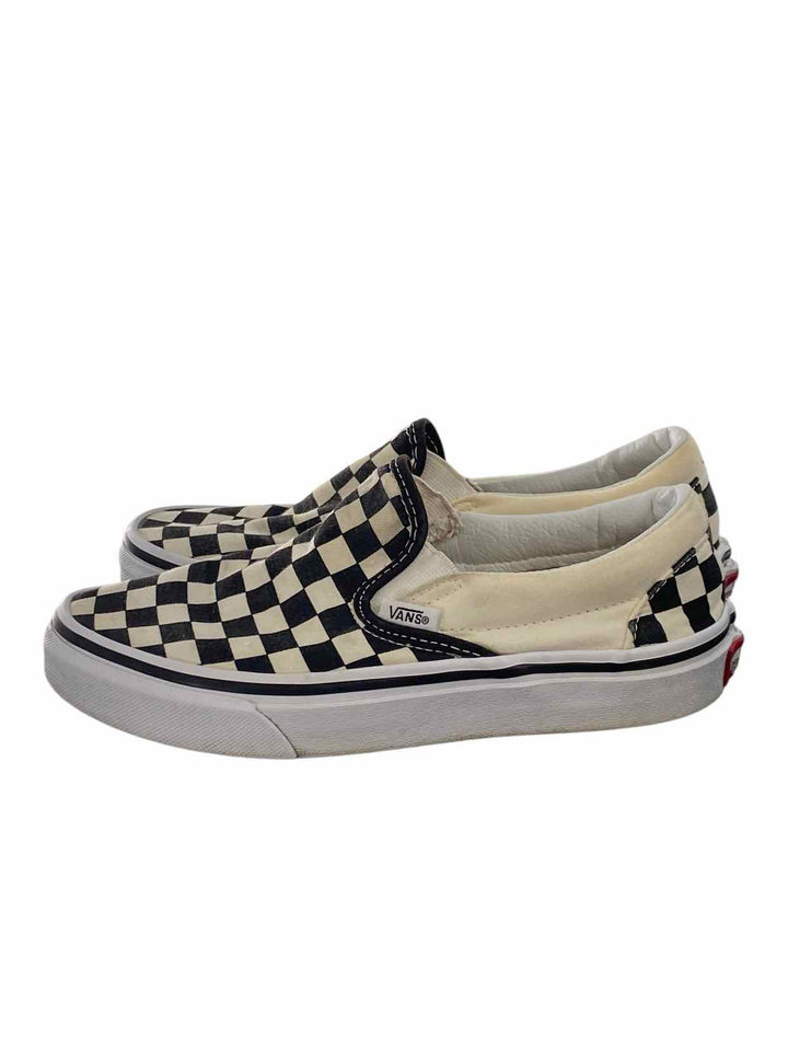 Vans Shoe Size 6.5 White Black Checkered Sneakers