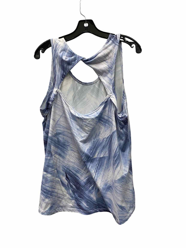 Marika Size XL Blue White Athletic Tank Top