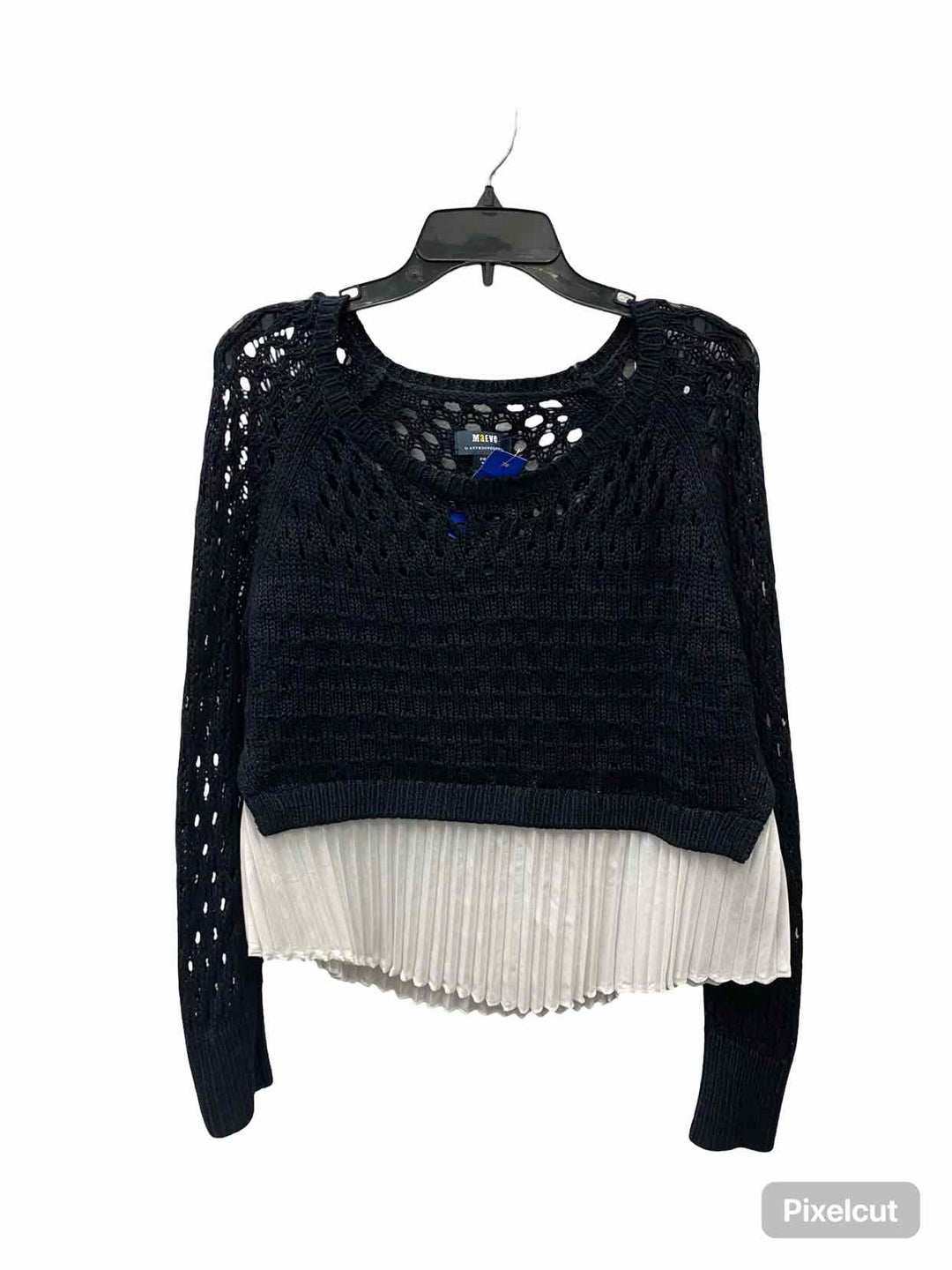 Maeve Size S Black White Sweater