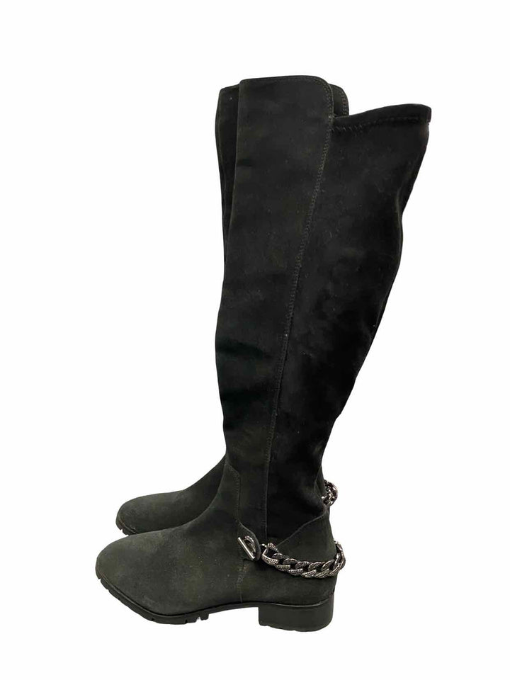 Karl Lagerfeld Shoe Size 7 Black Suede Boots(knee)