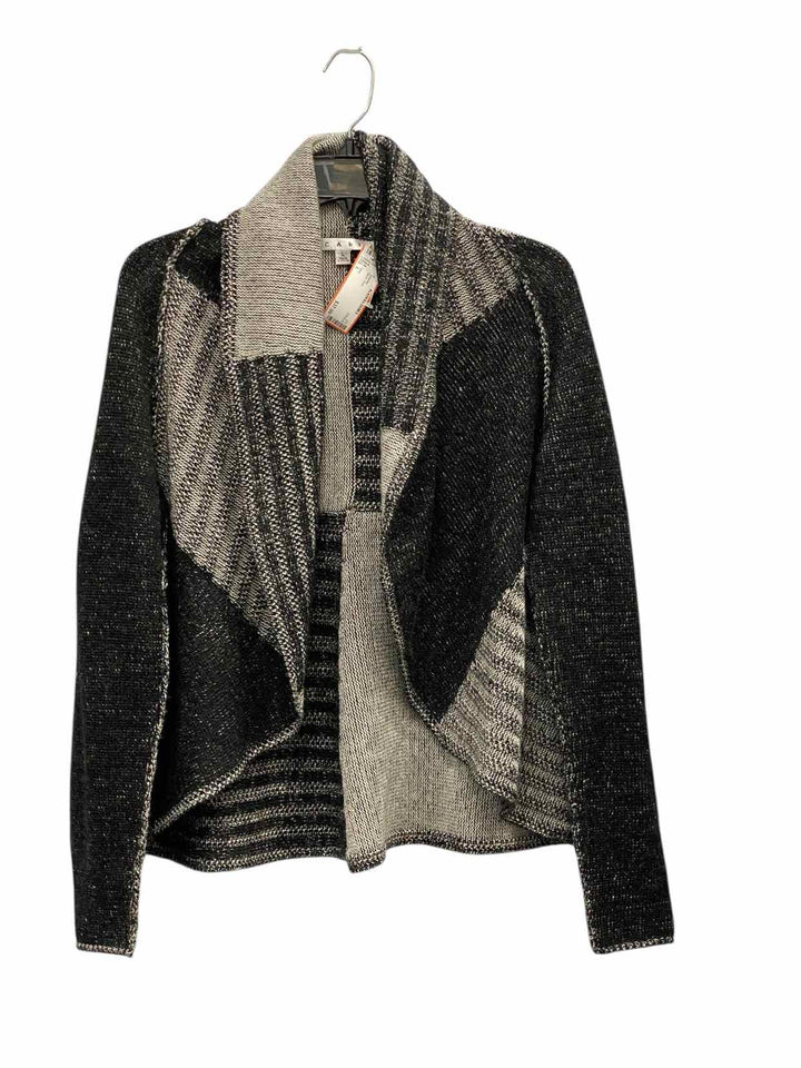 Cabi Size L Black Grey Sweater