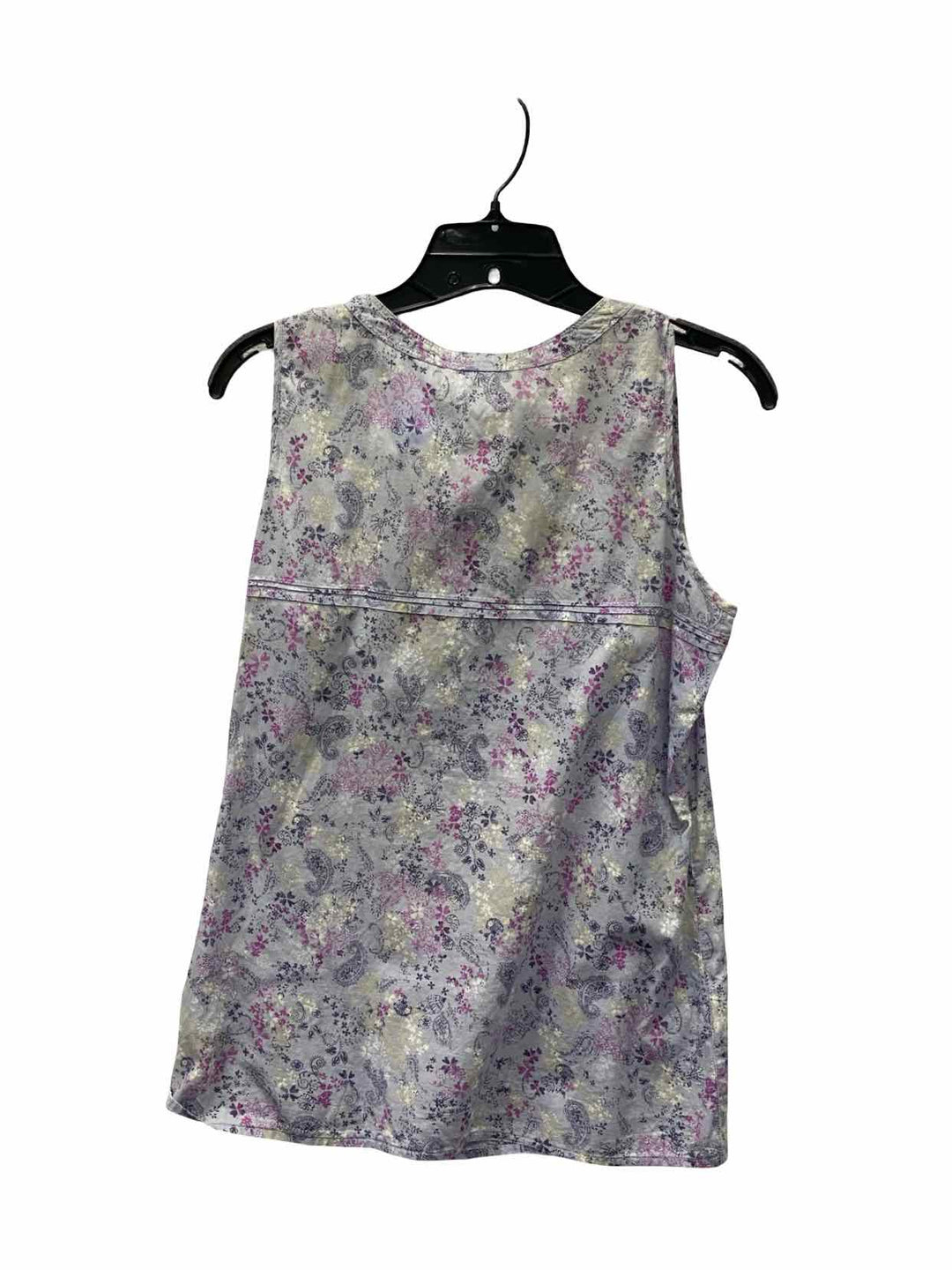 Eddie Bauer Size S Lavender Print 100% cotton Tank Top