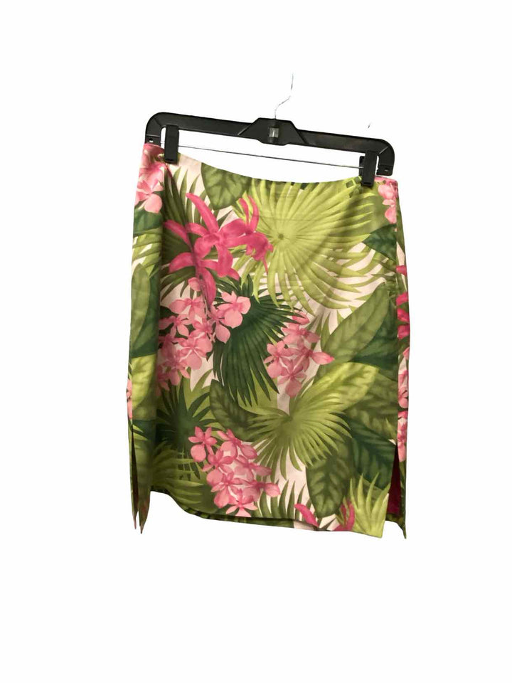 Tommy Bahama Size 10 Pink Green Hawaiian Skirt