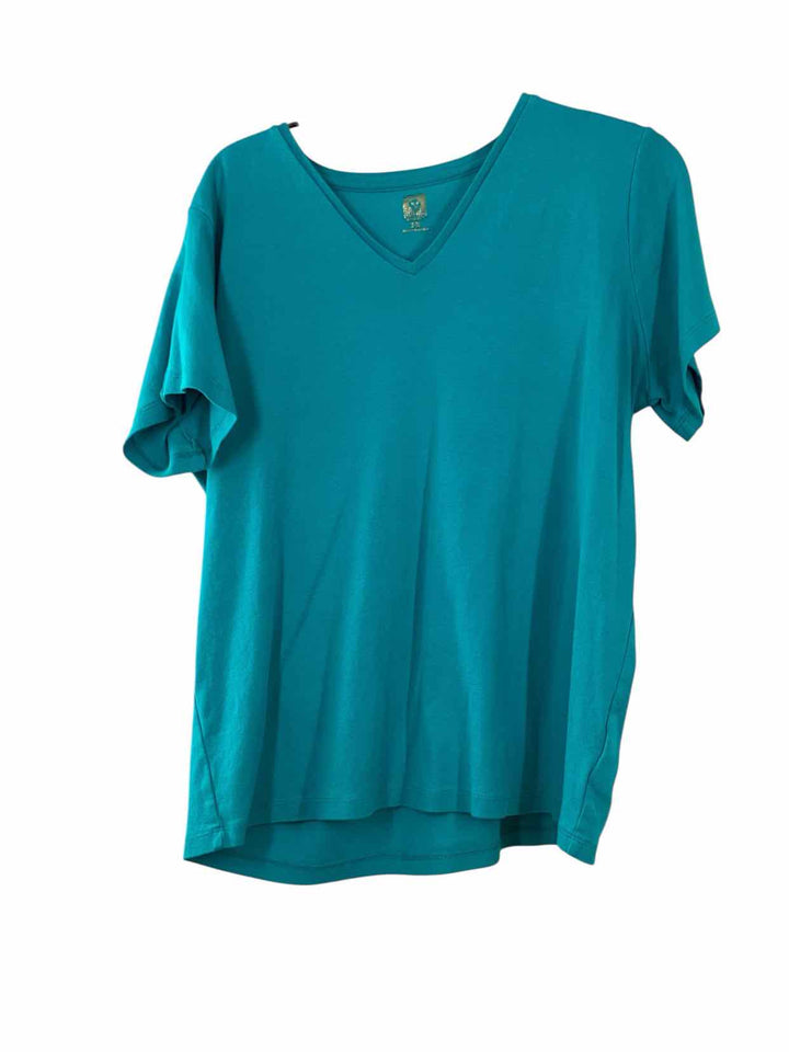 Anne Klein Size 2X Blue T-shirt