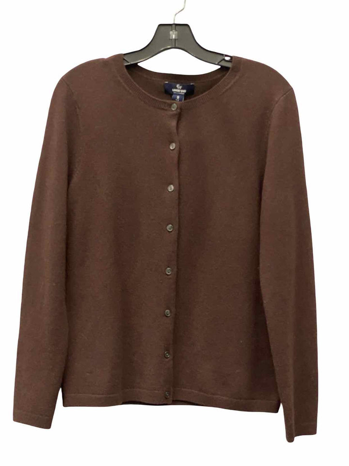 Lands End Size S Brown 100% cashmere Sweater