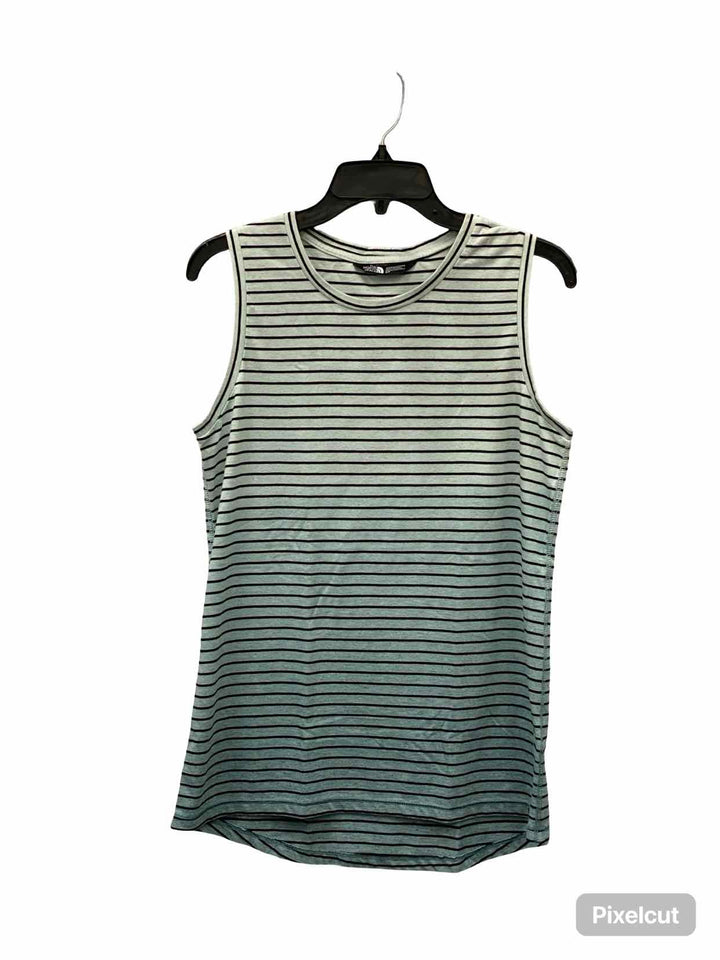 The North Face Size S Black Blue Stripe Tank Top