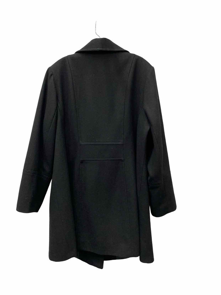 Anne Klein Size 1X Black Peacoat Coat(Long)