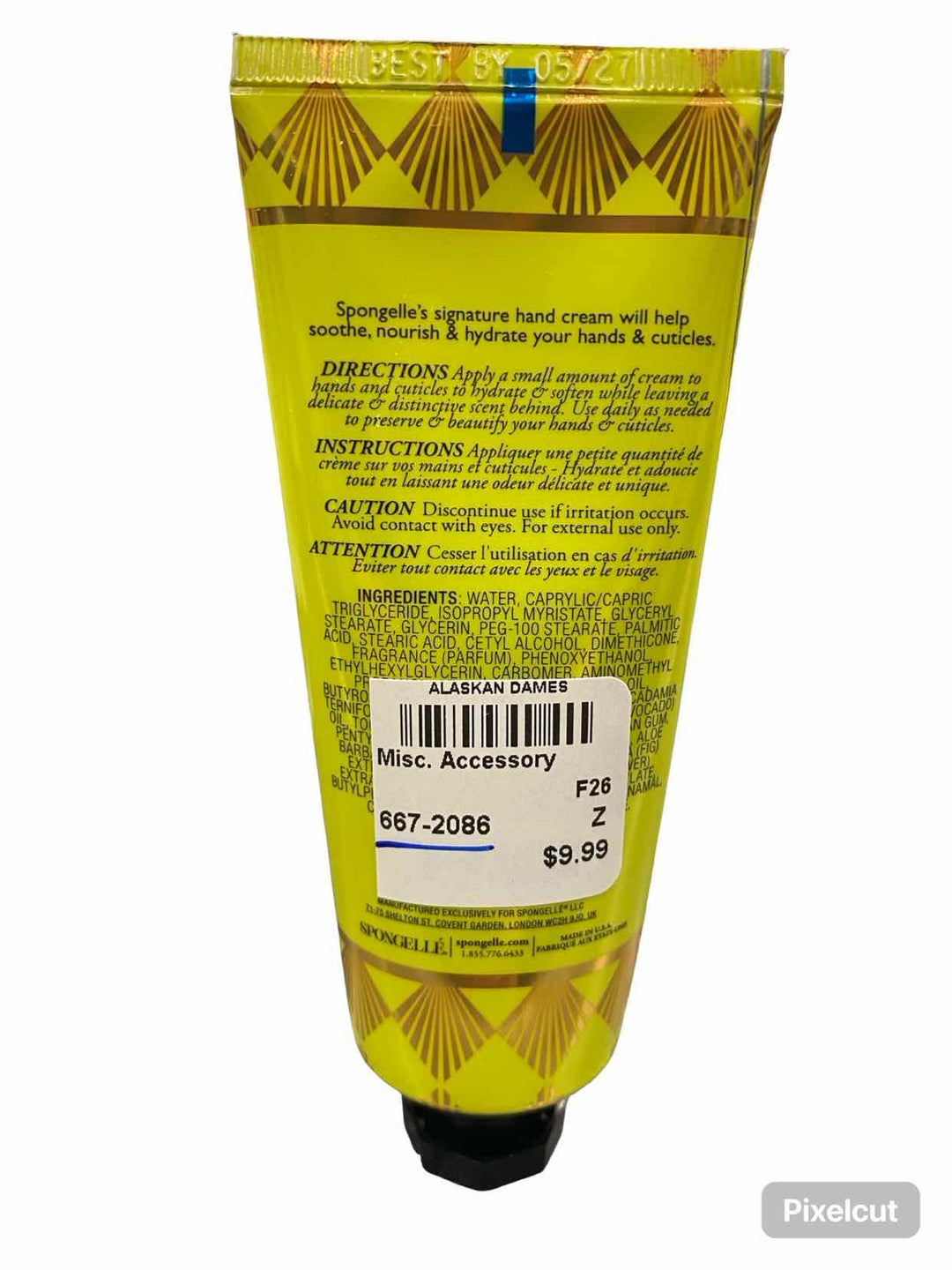 Spongellé Coconut Verbena Hand Cream Misc. Accessory