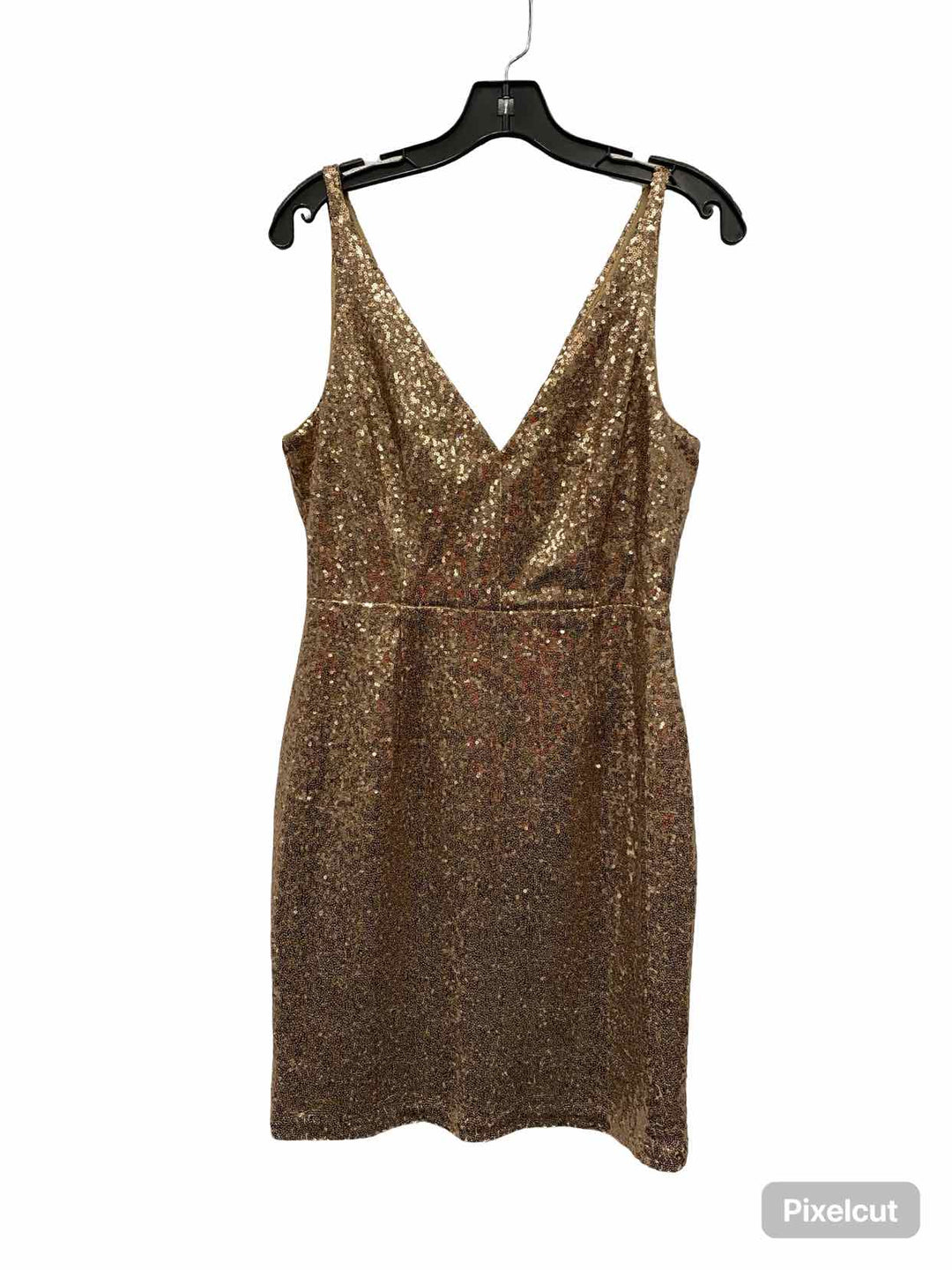 Lulus Size L Gold Sequin Dress