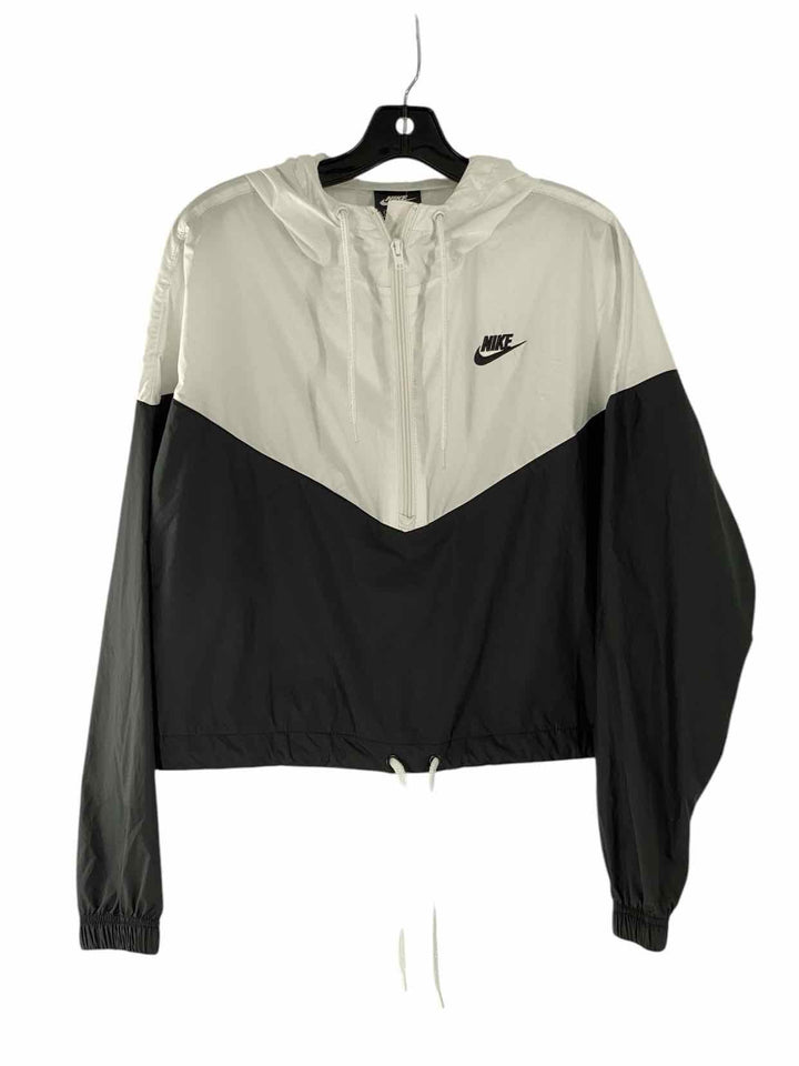 Nike Size L White Black Athletic Jacket