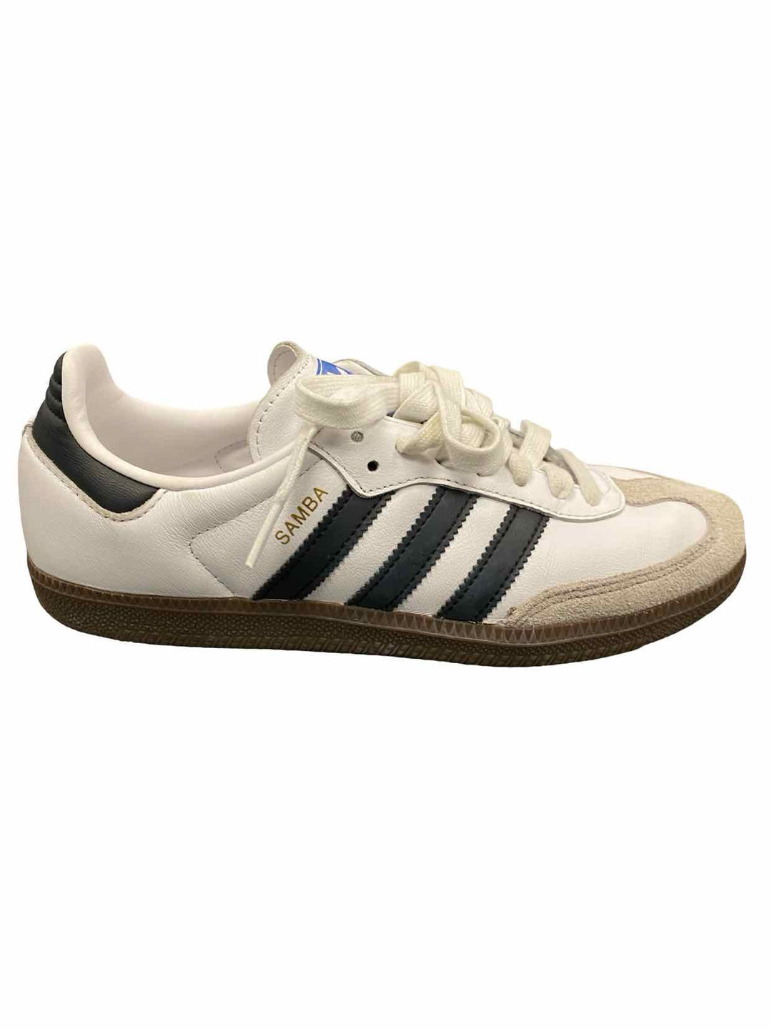 Adidas Shoe Size 8 White Black Leather Samba Sneakers