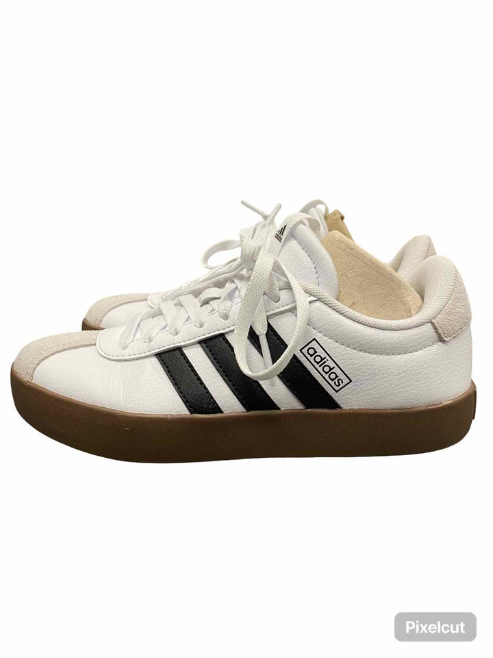 Adidas Shoe Size 6.5 White Black NWOT VL Court 3.0 Sneakers